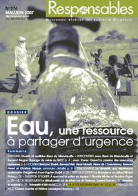 Mars 2008 - Eau, une ressource Ã  partager d'urgence