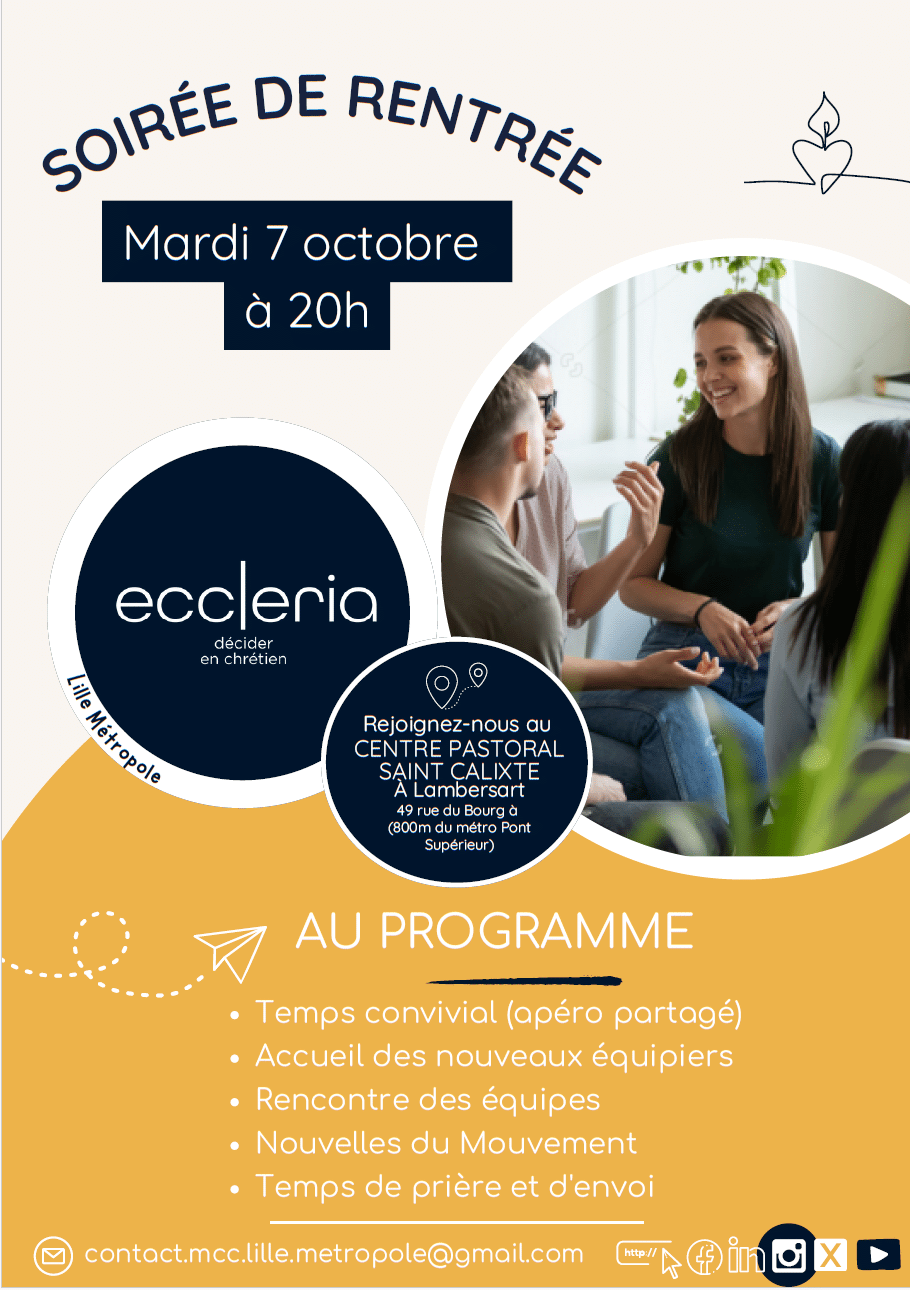 Soiree de rentree Eccleria Lille